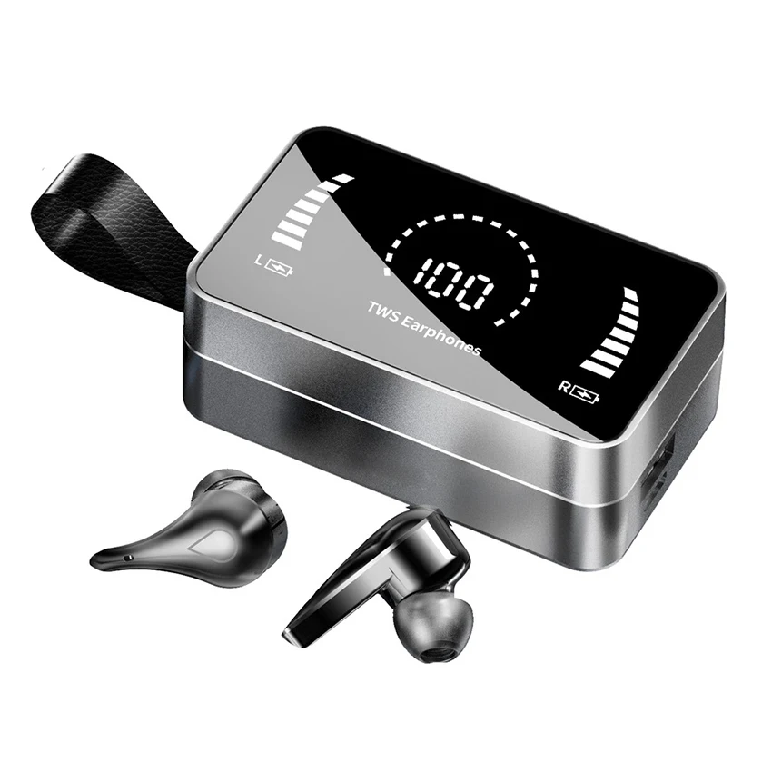 
2021 most popular blututh hedphone earphone with mirror waterproof power prompt bt earphones online shopping h3 earphone 