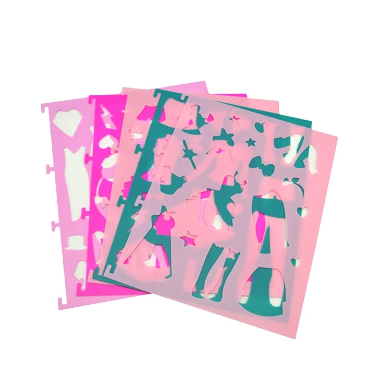 Прямая линейка с трафаретом