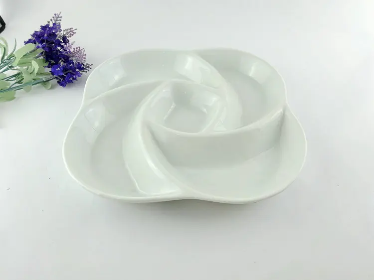 Глазурованные испанские Асимметричные тапас закуски сервировочные тарелки керамическая сервировочная тарелка в форме цветка