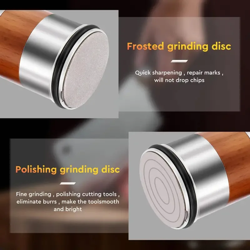 Aluminum alloy Rolling Knife Sharpener Kit 15/20° Magnetic Angle Base Sharpener Tool for Kitchen Knives Gifts for Family