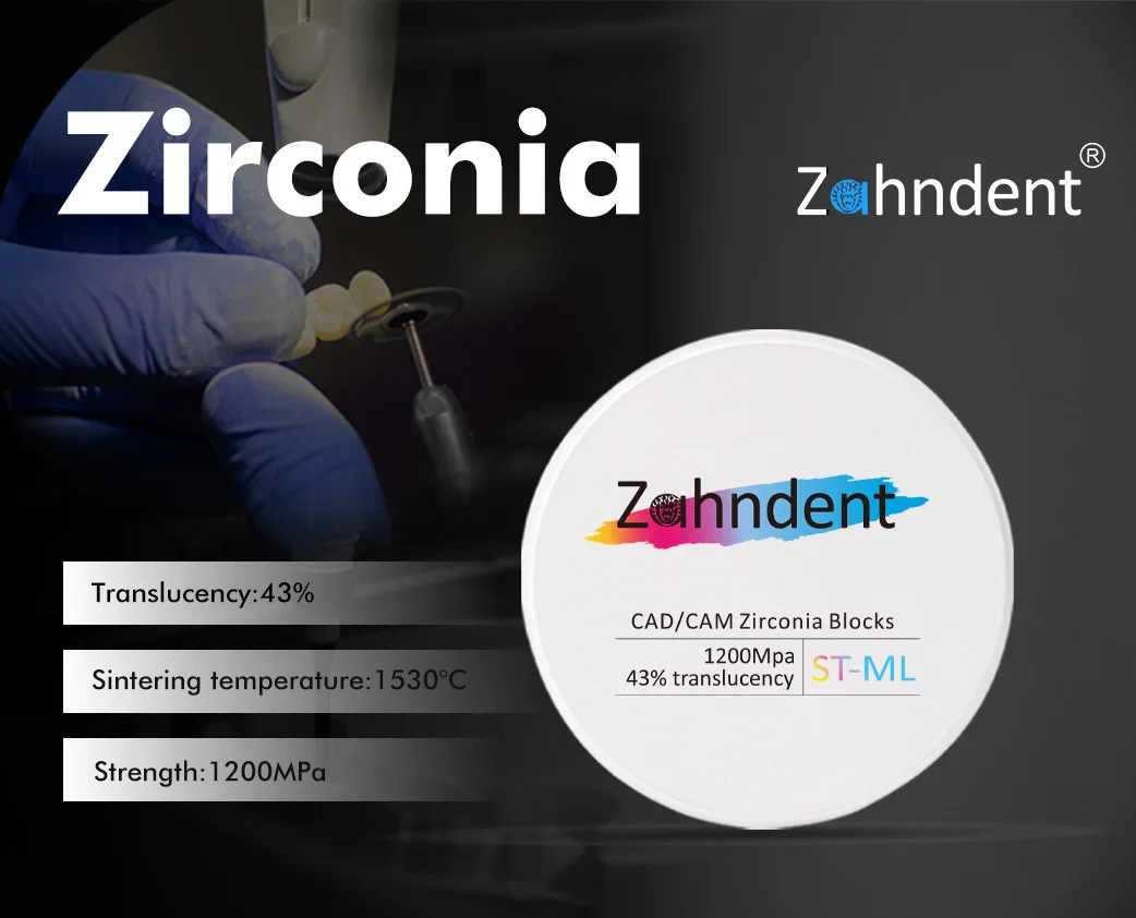 Zahndent high cost-effective cad cam  ST dental lab milling machine zirconia ceramic block