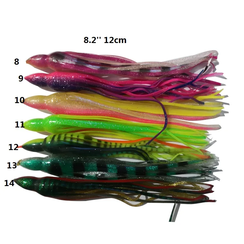 Cheap Price Plastic fishing  tackle octopus fishing lures Sea Water soft lure octopus yozuri squid jig