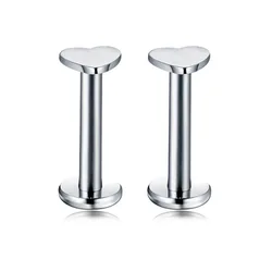 Wholesale ASTM F136 titanium G23 Solid Titanium Body Labret Lip Rings For Piercing