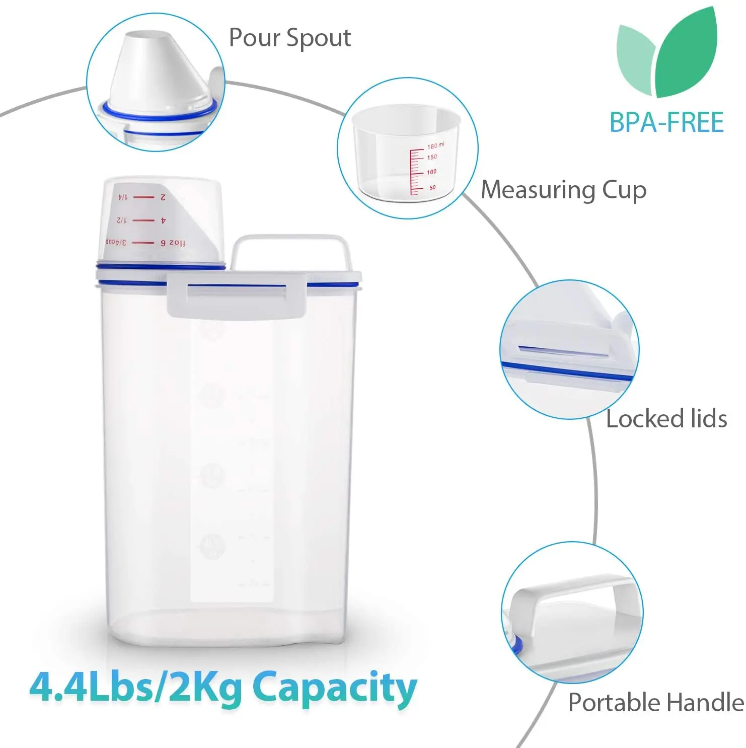 
Bpa Free Fridge Vegetable Fruit Rice Flat Storage Container Food Mini Plastic Grain Storage Containers Portable With Lids 