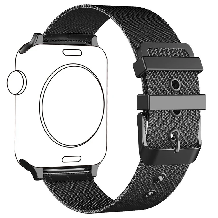 Модный ремешок «Миланская петля» из нержавеющей стали для Apple Watch 4 3 2