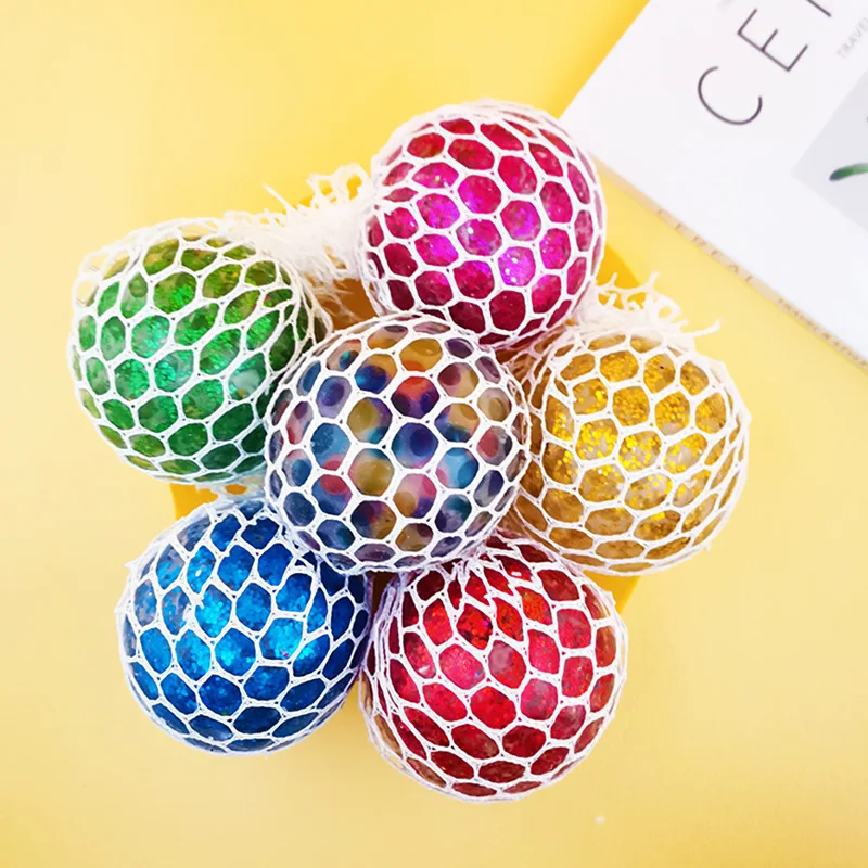 Colored Bead Grape Vent Ball Antistress Stress Relief Fidget Toy Squishy Stressball For Kids Adults Toys Wholesale