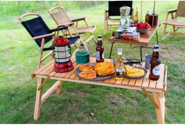 Retro-Style Canvas Compact Seat Outdoor Fishing Chairs Leisure Courtyard Tables Teak Director Dedicated Folding