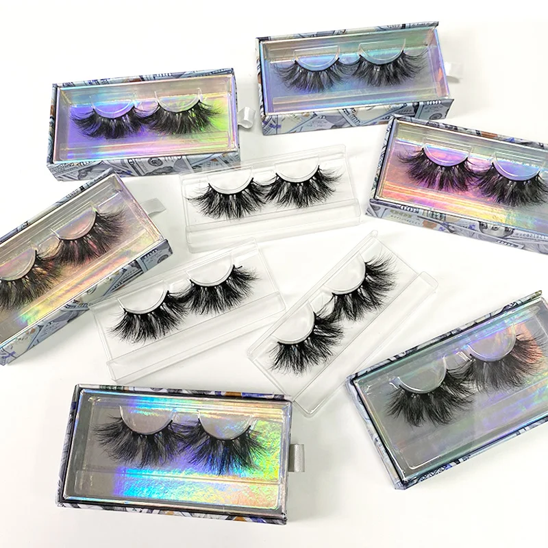 
Private Label Mink Lashes 100% Real Lightweight And Dramatic Strip 25mm Mink Eyelash With Vendor 