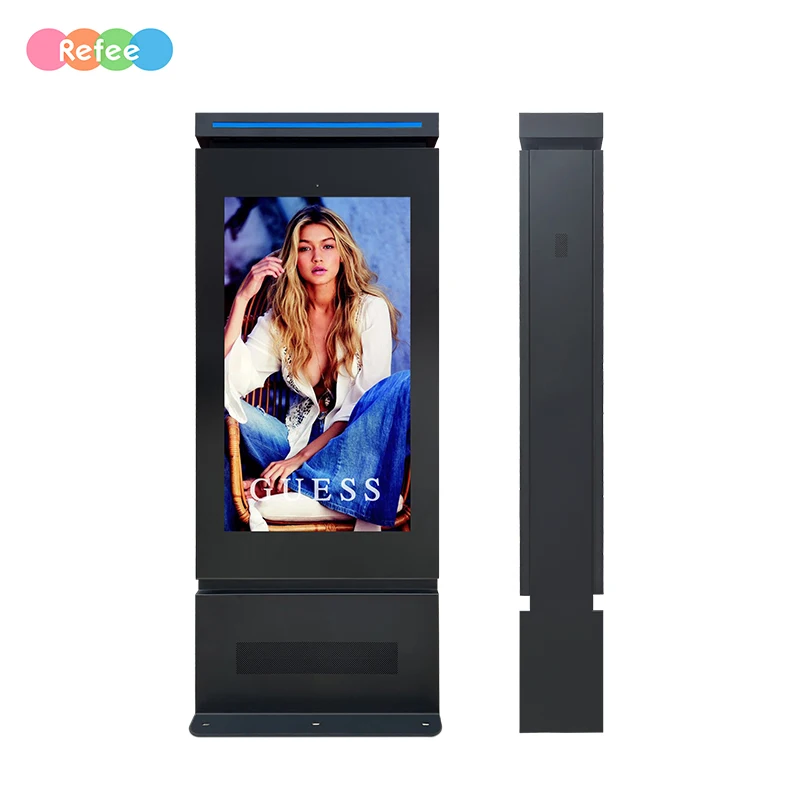 2500 nits ЖК-дисплей ip65 водонепроницаемый двухсторонний наружный Тотем цифровой дисплей вывеска ЖК-экран