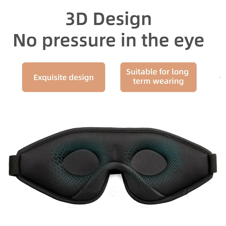 Home 3D Contoured Sleep Mask For Women Men Effective Light Blocking 3d Sleep Mask Soft Night Blindfold With Adjustable Strap