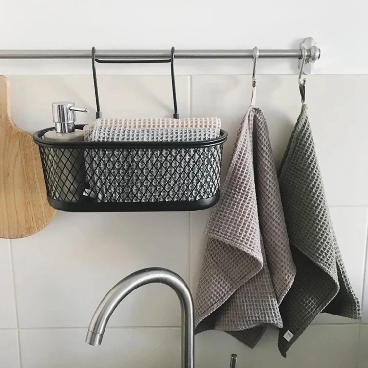 Custom Design Soft Microfiber Waffle Kitchen Towel