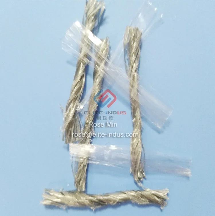 ПП макроволокно из скрученного волокна и фибриллированного волокна