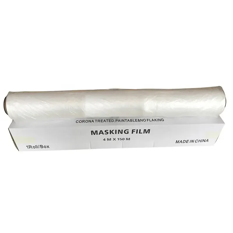 High Quality Car Spray Paint  Plastic Film HDPE Protection Plastic Masking Film Roll Protection Film