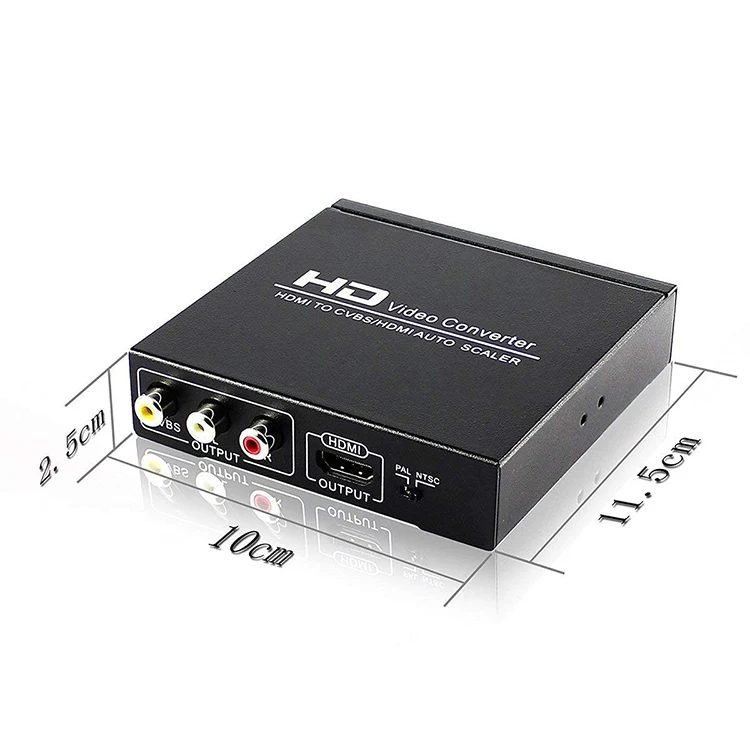 4K@30Hz HDMI to AV Converter, HDMI to RCA Cvbs Composite Adapter Support 1080P HDMI