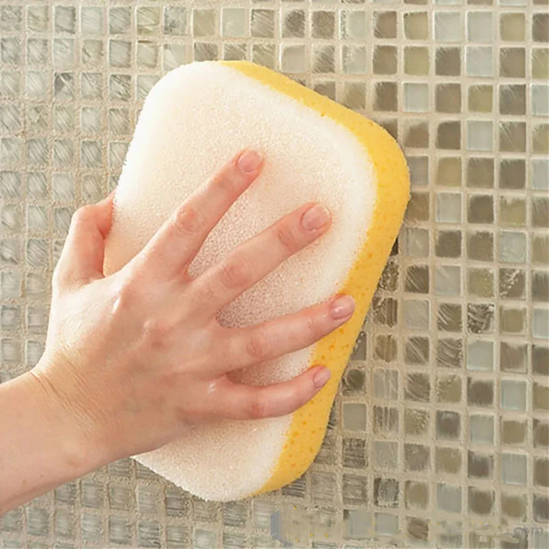 Grout sponge 2-in 1 Pu Foamed And Epoxy Scrubbing Sponge With Rounded Corner For Tile Grout Cleaning