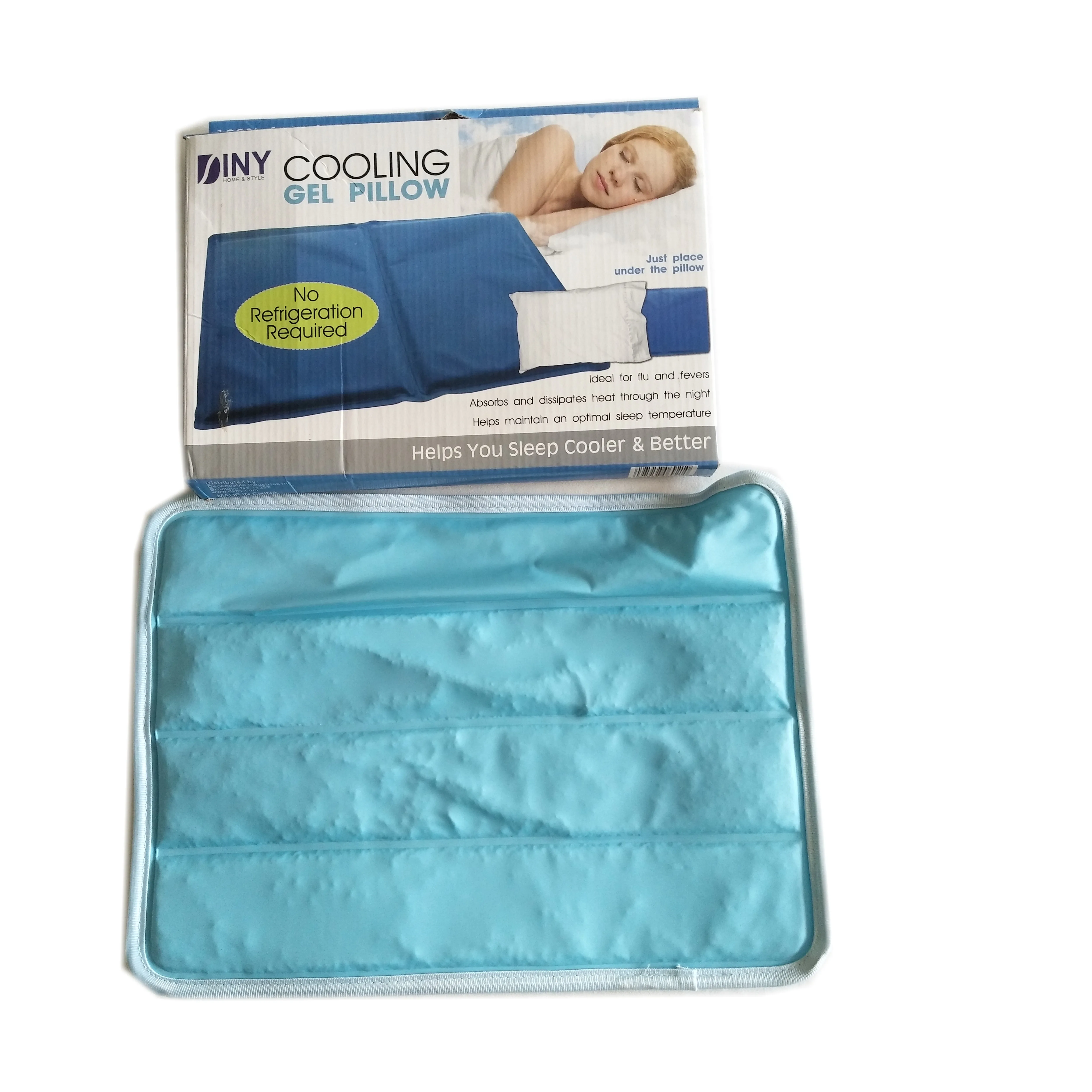 High Quality Summer PVC Cooling Pillow Gel Pad Ice Pillow Mat Cold Instant Gel Pillow For Human Body