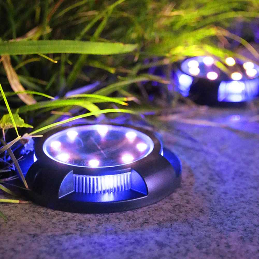 Dropshipping LED Solar Outdoor Waterproof Road Markers Solar Decorative Underground Lights