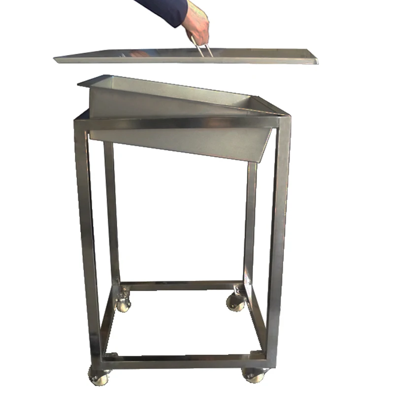 Тележка из нержавеющей стали с колесами