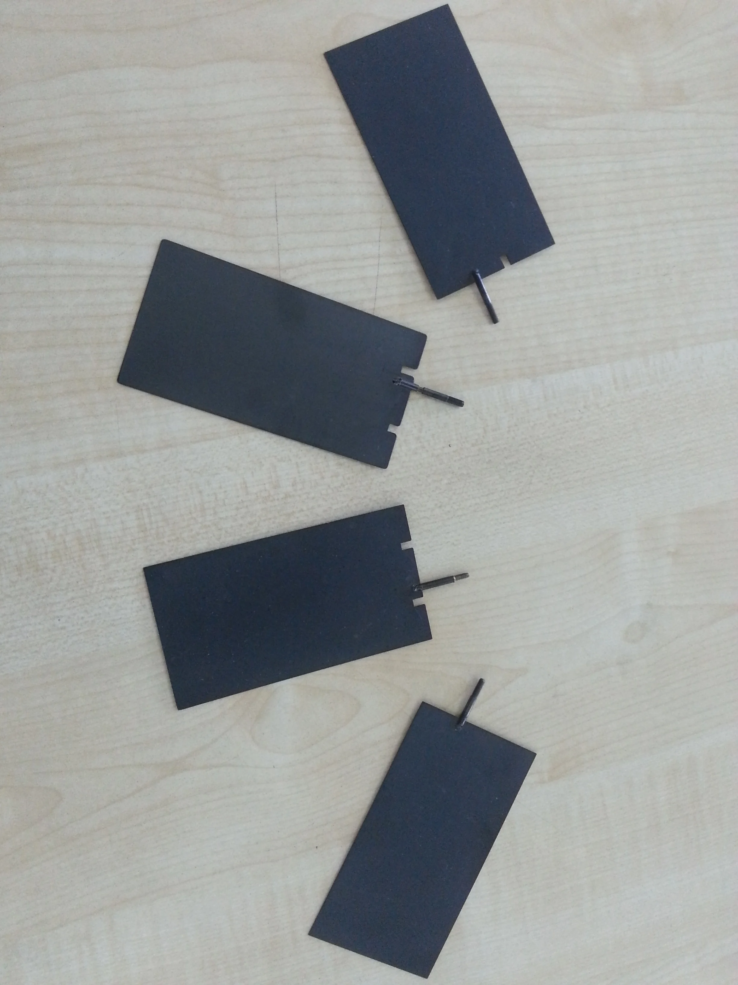 Titanium plate anode electrode for copper chrome plating