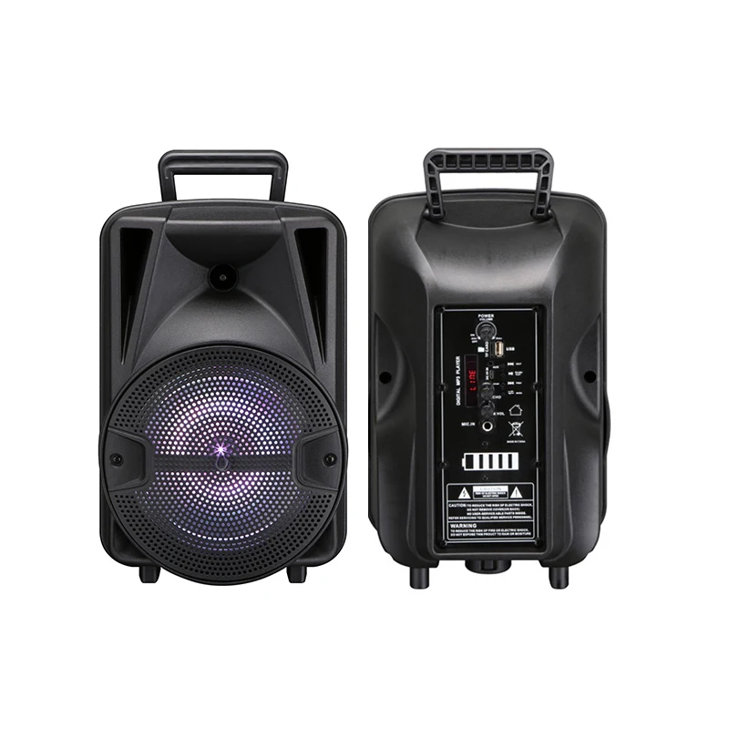 High power Super bass stereo LED wireless portable outdoor remote control FM radio blue tooth speakers HOME THEATRE
