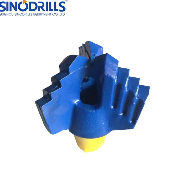 Multi Function 2.3/8 API Reg Pin 3 Wings Step Drag Drill Bits for Water Well Drilling Work 6 Inch (152mm)