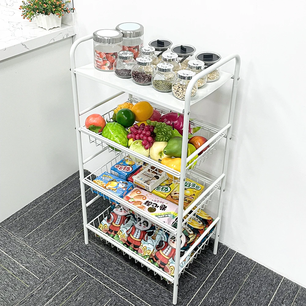 Large Capacity Tire Fruit And Vegetable Storage Rack Modern Vegetable And Fruit Rack