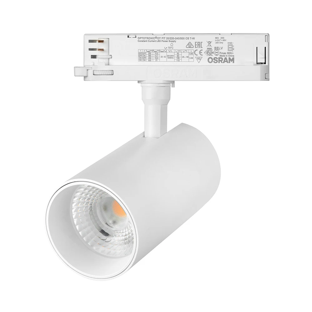 CRI90 anti glare flicker free smart dimmable 32W LED COB track light fixture