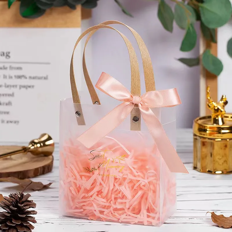 Wholesale Plastic Gift Bag Custom Logo Waterproof Plastic Bags For gift Party Wedding Birthday Bag