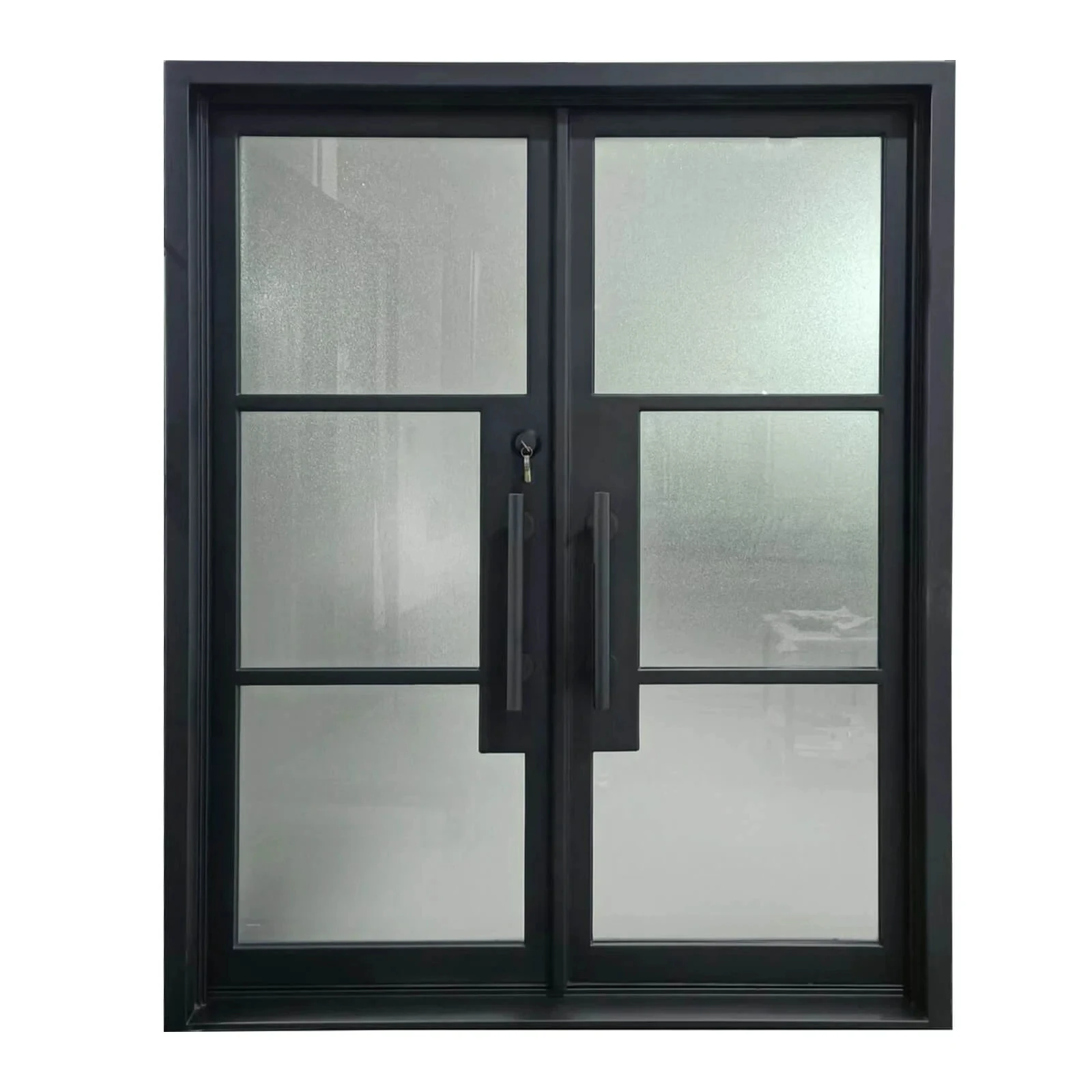 Factory Wholesale Iron Glass Door Iron Kitchen Door Design Wrought Iron Door For Home Interior
