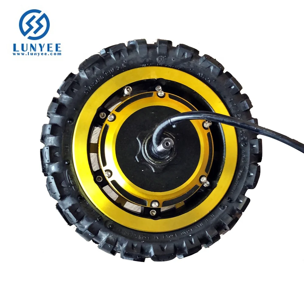 60V 3000W Gold color 65km/h 11inch Scooter hub Motor