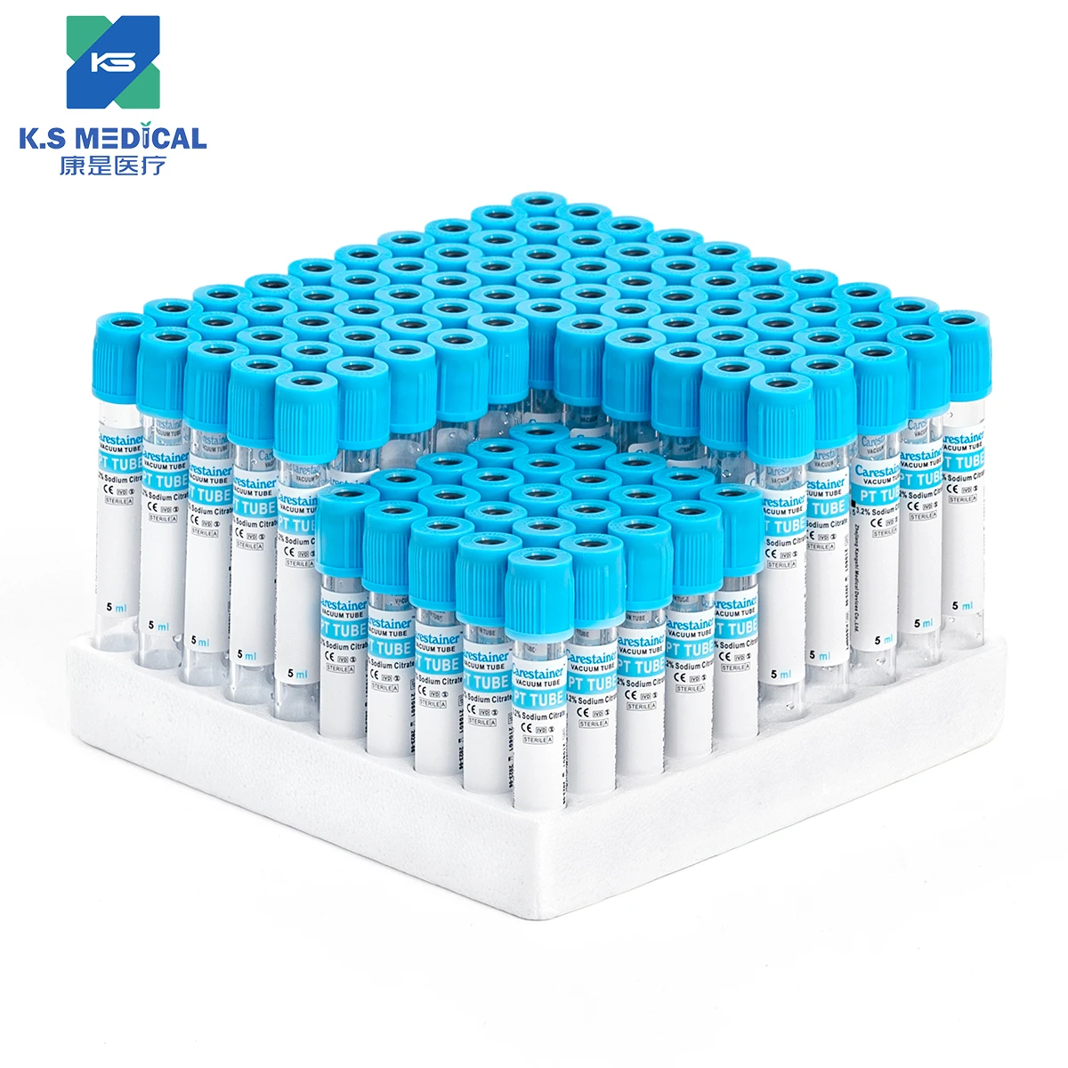 KS Medical 1.8ml 2.7ml 5ml PT Vacuum Blood Collection Sodium Citrate Coagulation Tube