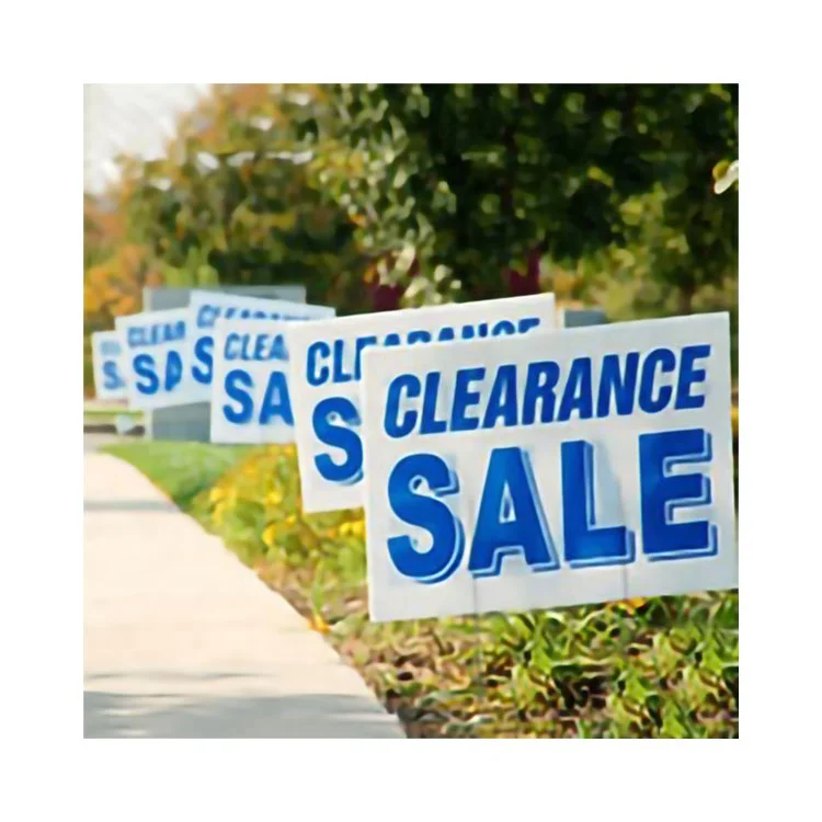 10 mm weather resistance   ink- color without fade   PP Corrugated Plastic Die Cut Coroplast Corflute yard signs