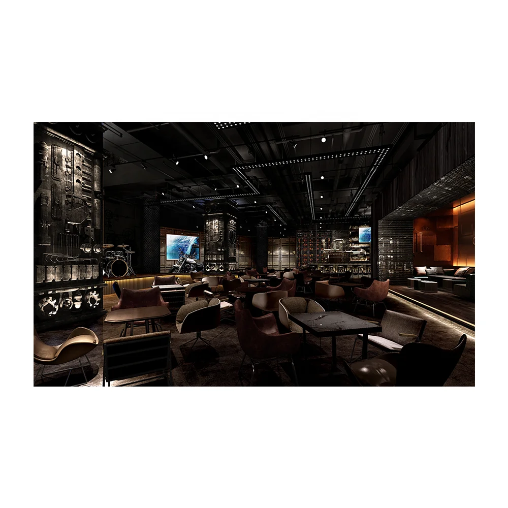 
Customized commercial solid wood surface bar counter design for home/restaurant/nightclub 