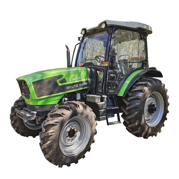 Hot sale Farm tractor Wheeled 90hp 100hp used Deutz Fahr agricultural equipment with front loader