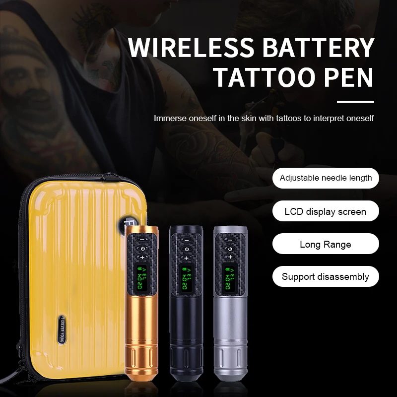 Rotary Wireless Tattoo Pen Eyebrow Permanent Makeup Machine Tattoo Supply