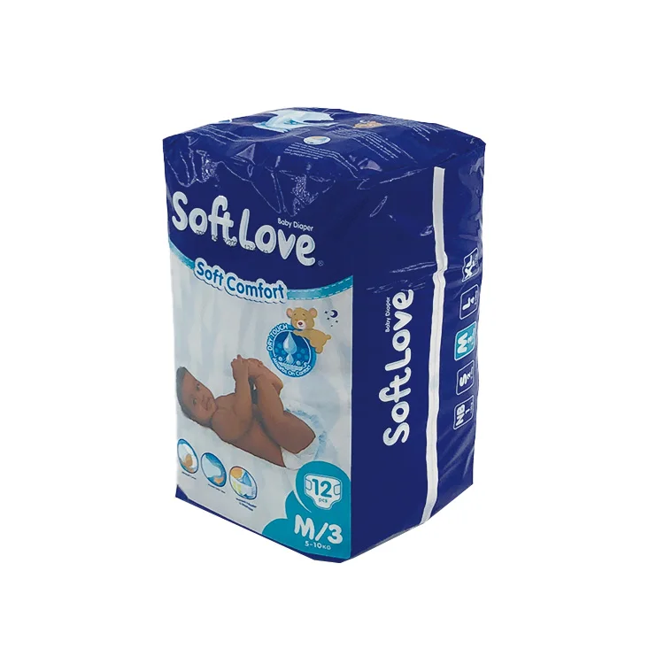Softlove Wholesale Diapers Baby Diapers Elastic Waistband Disposable Pampering Baby Diapers