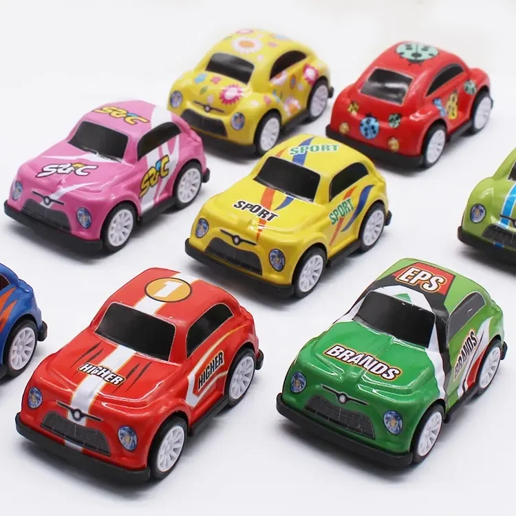 Candy toy gashapon plastic mini pull back twisted racing car egg game pocket toy surprise toy supermarket festival kids gifts