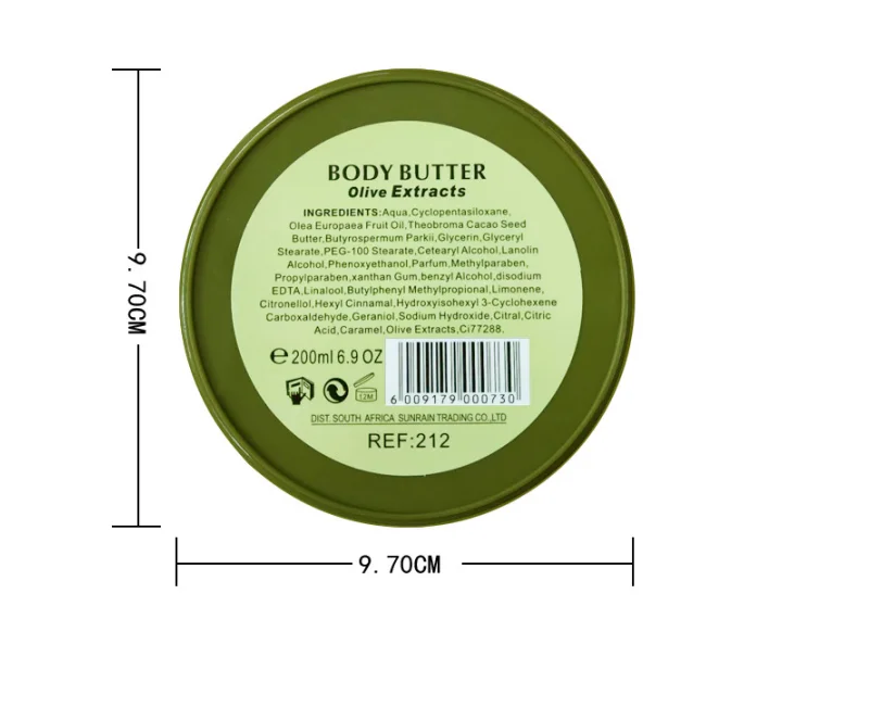 New arrival body butter base skin whitening body butter private label organic body butter