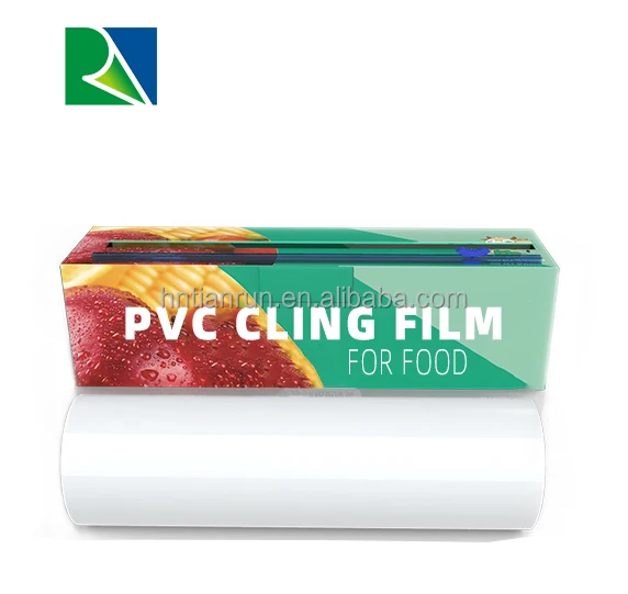 food grade fresh keep 10mic 1500m stretch packing wrapping pvc pe cling film jumbo roll