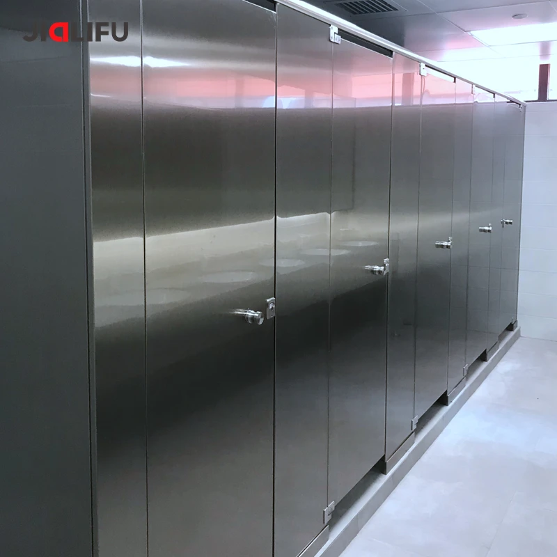 Lightweight Honeycomb Cardboard Panels Stainless Steel Toilet Partition