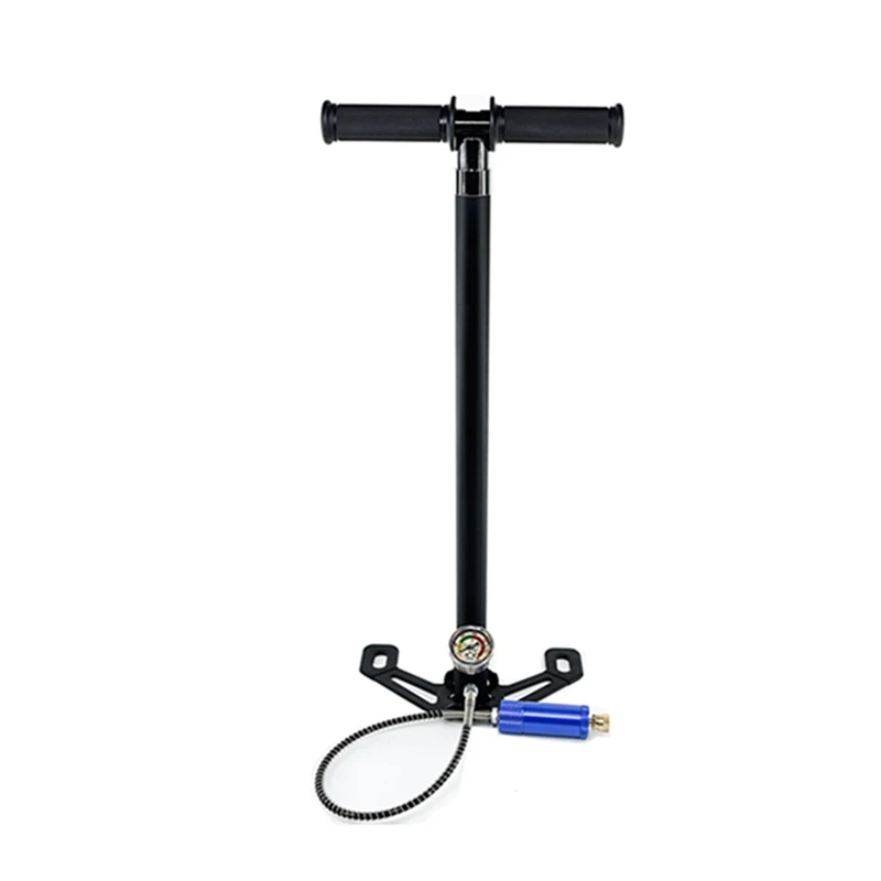 China OEM logo metal tube 3 stage High Pressure manual pcp hand pump 4500psi