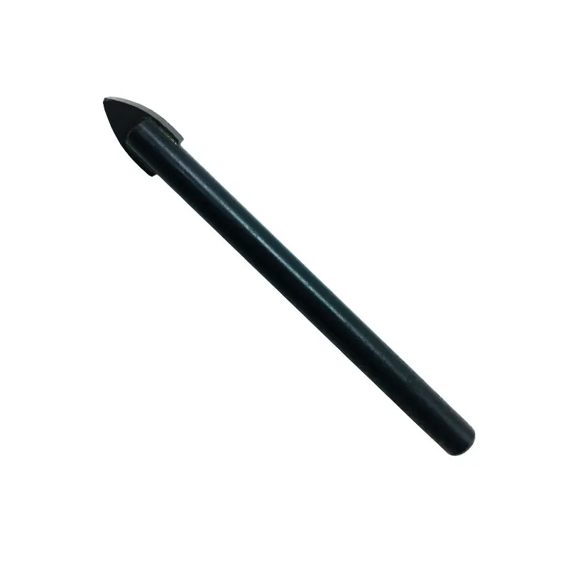 Black Oxided Round Shank Single Carbide Tip Glass Drill Bit for Glass Ceramic Porcelain Tile Drilling