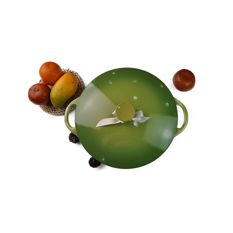 Высококачественная кастрюля, набор посуды, Лидер продаж, эмалированная чугунная голландская кастрюля для приготовления пищи и супа