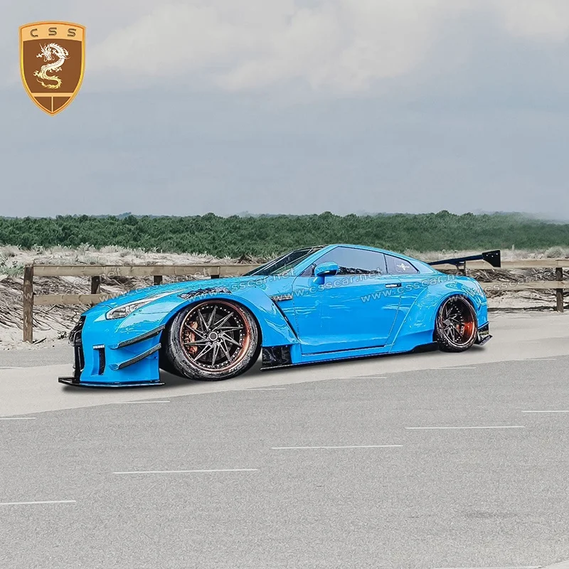 LB стиль широкий стайлинга автомобилей обвесы для Nissan GTR R35 авто кузова комплект