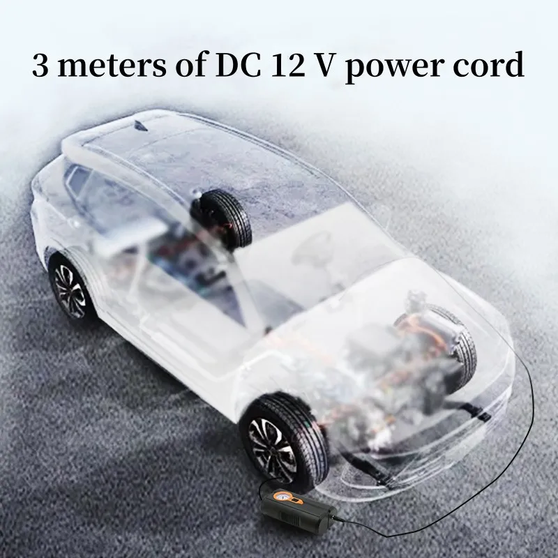 Hot Selling Product Car Air Pump 12v Air Compressor Portable Mini Self Propelled Tire Pump Handheld For Tire Inflation