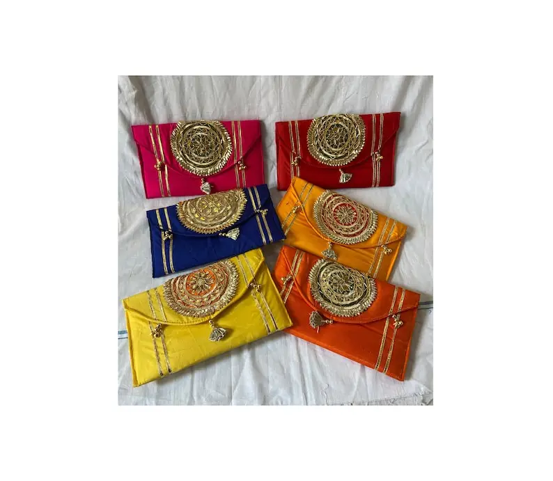 100 шт. индийский клатч ручной работы