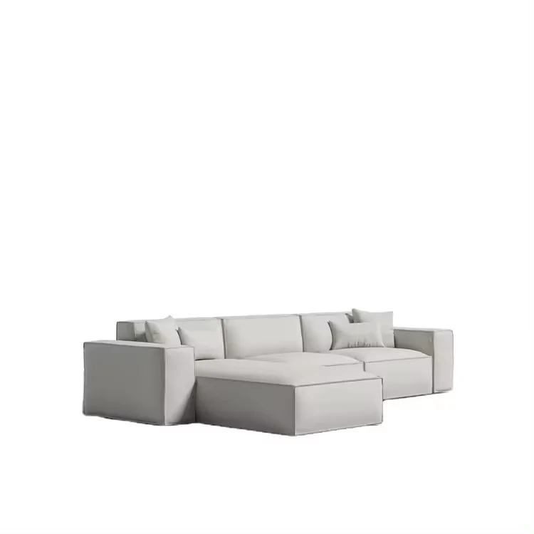 ATUNUS Nordic Italian Design Contemporary L Shape Modern Leather Living Room Large Modular Sectional Sofas Couch Set