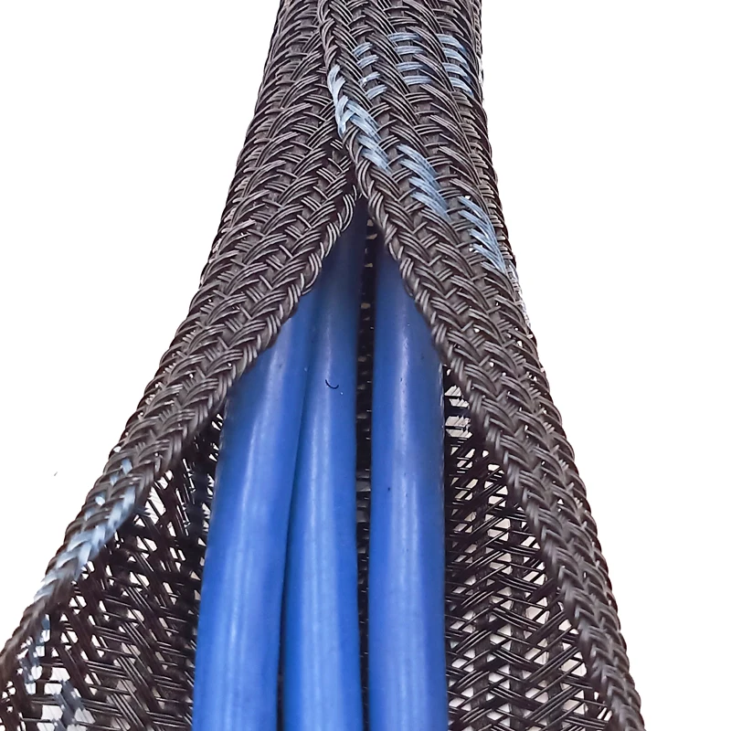 1/2 inch cord protector wire loom tubing cable sleeve split sleeving  cable management wrap around braided cable sleeving