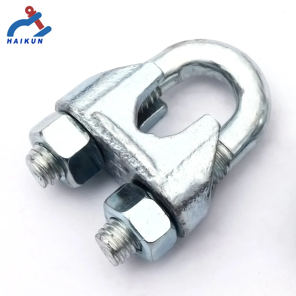 Fastener Fittings DIN741 Clamps Electro Galvanized Wire Rope Clips