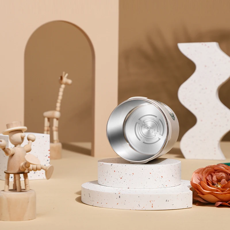 Custom stainless steel 304 safety pp fantastic designed drinking way store office cute cat iced coffee cups with lids